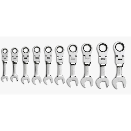 Gearwrench 10-Piece Metric Stubby Flex  Set EHT9550